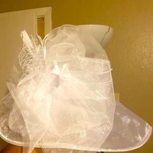 SAFERIN Women's Organza Church hat